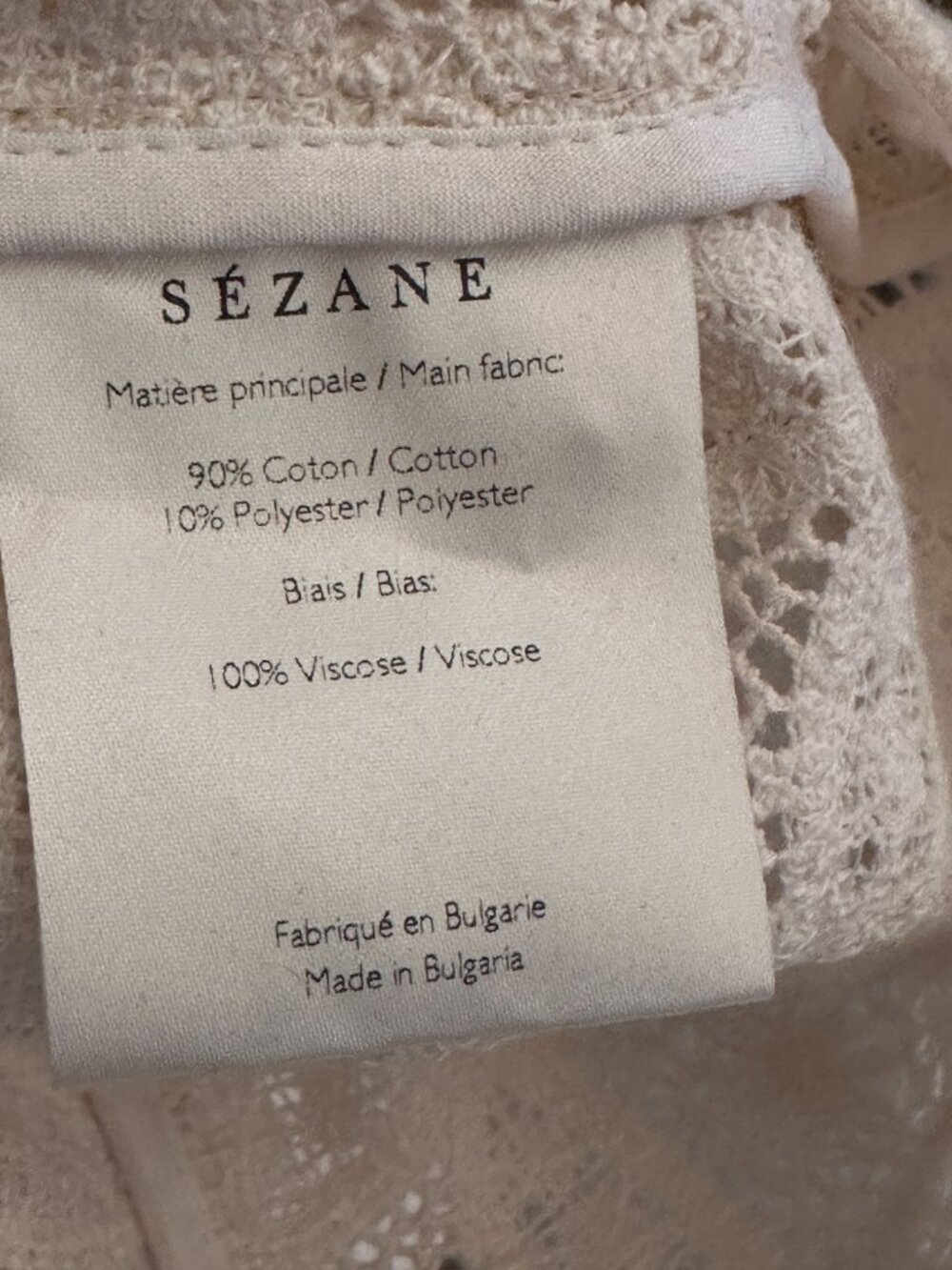 Sézane Angela shirt in white, size 38 ~ NWT! - Picture 7 of 8